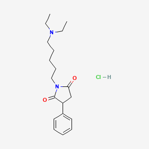 N-(5-(Diethylamino)pentyl)-2-phenylsuccinimide hydrochloride