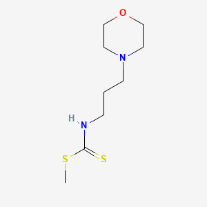 molecular formula C9H18N2OS2 B14443130 Methyl [3-(morpholin-4-yl)propyl]carbamodithioate CAS No. 76029-57-7