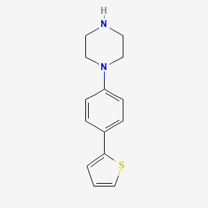 B1444324 1-(4-(Thiophen-2-yl)phenyl)piperazine CAS No. 1056623-87-0