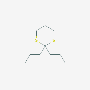 molecular formula C12H24S2 B14443254 2,2-Dibutyl-1,3-dithiane CAS No. 76467-38-4