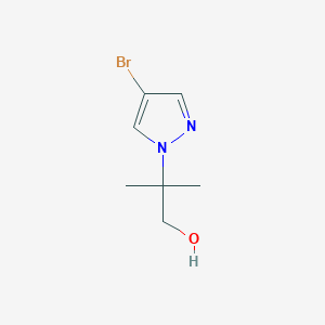 molecular formula C7H11BrN2O B1444335 2-(4-溴-1H-吡唑-1-基)-2-甲基丙醇 CAS No. 877401-11-1