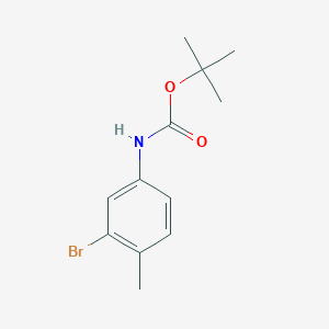 molecular formula C12H16BrNO2 B1444340 tert-Butyl (3-bromo-4-methylphenyl)carbamate CAS No. 515813-02-2