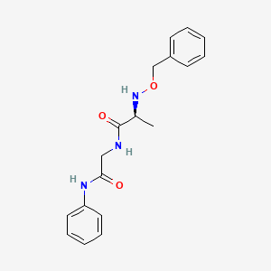 molecular formula C18H21N3O3 B14443465 N-(Benzyloxy)-L-alanyl-N-phenylglycinamide CAS No. 73376-17-7