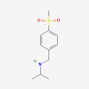 molecular formula C11H17NO2S B1444348 [(4-Methanesulfonylphenyl)methyl](propan-2-yl)amine CAS No. 1247066-78-9