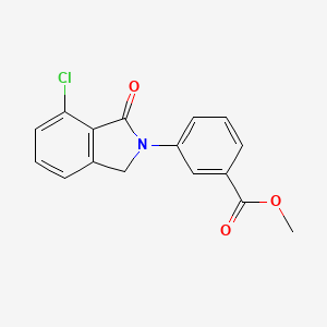 molecular formula C16H12ClNO3 B1444350 Methyl 3-(7-chloro-1-oxoisoindolin-2-yl)benzoate CAS No. 1245646-74-5