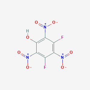 molecular formula C6HF2N3O7 B14443508 3,5-Difluoro-2,4,6-trinitrophenol CAS No. 78925-58-3