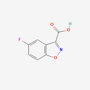 molecular formula C8H4FNO3 B1444351 5-Fluoro-1,2-benzoxazole-3-carboxylic acid CAS No. 894789-50-5
