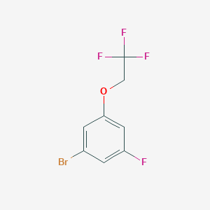 molecular formula C8H5BrF4O B1444361 1-溴-3-氟-5-(2,2,2-三氟乙氧基)苯 CAS No. 939425-76-0