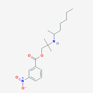 2-(Heptan-2-ylamino)-2-methylpropyl 3-nitrobenzoate