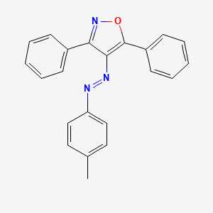 4-[(E)-(4-Methylphenyl)diazenyl]-3,5-diphenyl-1,2-oxazole