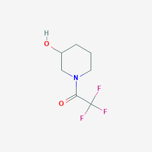 molecular formula C7H10F3NO2 B1444365 2,2,2-三氟-1-(3-羟基哌啶-1-基)乙酮 CAS No. 73193-62-1