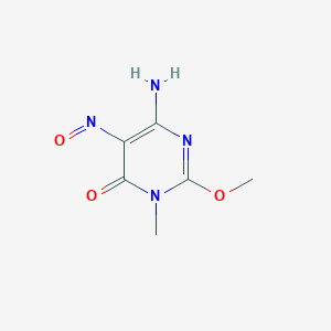 6-Amino-2-methoxy-3-methyl-5-nitroso-4(3H)-pyrimidinone