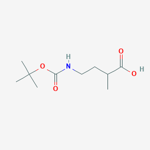 molecular formula C10H19NO4 B1444370 4-((tert-Butoxycarbonyl)amino)-2-methylbutanoic acid CAS No. 79799-26-1