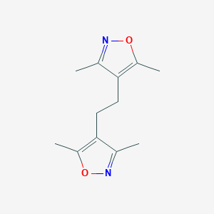 molecular formula C12H16N2O2 B14443702 Isoxazole, 4,4'-(1,2-ethanediyl)bis[3,5-dimethyl- CAS No. 75632-85-8