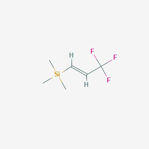 molecular formula C6H11F3Si B1444375 (E)-三甲基(3,3,3-三氟-1-丙烯基)硅烷 CAS No. 55364-28-8