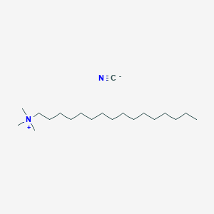 molecular formula C20H42N2 B14443769 N,N,N-Trimethylhexadecan-1-aminium cyanide CAS No. 74784-26-2