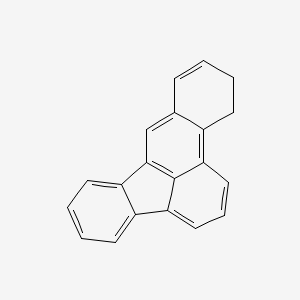 molecular formula C20H14 B14443852 Benz(e)acephenanthrylene, 11,12-dihydro- CAS No. 77061-03-1