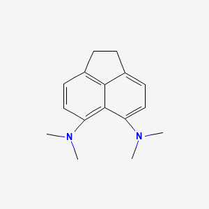 molecular formula C16H20N2 B14443854 5,6-Acenaphthylenediamine, 1,2-dihydro-N,N,N',N'-tetramethyl- CAS No. 79687-97-1