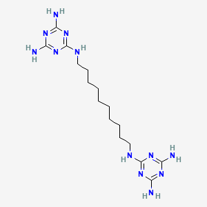 molecular formula C16H30N12 B14443863 N~2~,N~2'~-(Decane-1,10-diyl)di(1,3,5-triazine-2,4,6-triamine) CAS No. 78326-99-5