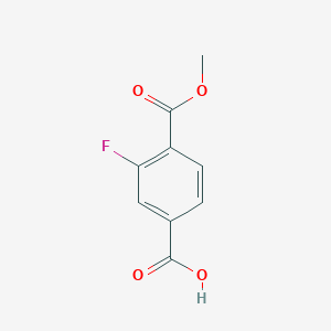 molecular formula C9H7FO4 B1444393 3-氟-4-(甲氧羰基)苯甲酸 CAS No. 161796-11-8