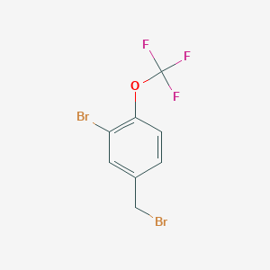 molecular formula C8H5Br2F3O B1444395 2-溴-4-(溴甲基)-1-(三氟甲氧基)苯 CAS No. 1011531-45-5