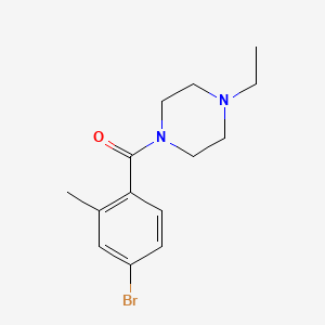 molecular formula C14H19BrN2O B1444397 (4-溴-2-甲基苯基)-(4-乙基哌嗪-1-基)-甲酮 CAS No. 1092563-51-3
