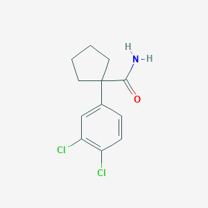 molecular formula C12H13Cl2NO B1444403 1-(3,4-Dichlorophenyl)cyclopentane-1-carboxamide CAS No. 1393441-90-1