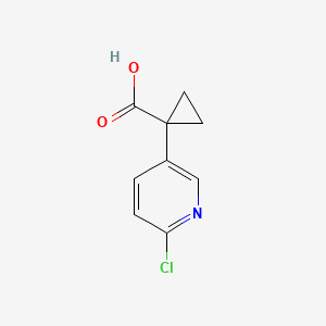 molecular formula C9H8ClNO2 B1444404 1-(6-Chloropyridin-3-YL)cyclopropanecarboxylic acid CAS No. 854267-90-6