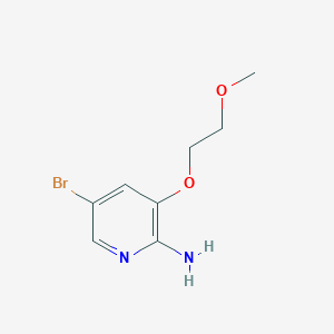 molecular formula C8H11BrN2O2 B1444405 5-Bromo-3-(2-methoxyethoxy)-pyridin-2-ylamine CAS No. 947249-15-2