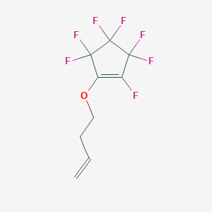 molecular formula C9H7F7O B1444409 1-(3-丁烯氧基)-2,3,3,4,4,5,5-七氟环戊烯 CAS No. 958032-89-8