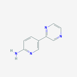 molecular formula C9H8N4 B1444410 5-(吡嗪-2-基)吡啶-2-胺 CAS No. 827588-90-9