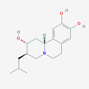 molecular formula C17H25NO3 B1444411 3alpha-(2-Methylpropyl)-1,2,3,4,6,7-hexahydro-11balphaH-benzo[a]quinolizine-2beta,9,10-triol CAS No. 1214267-72-7