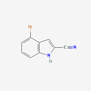 molecular formula C9H5BrN2 B1444414 4-Bromo-1H-indole-2-carbonitrile CAS No. 955978-74-2