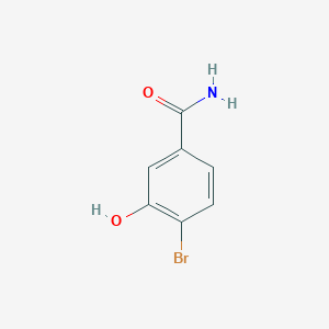 molecular formula C7H6BrNO2 B1444431 4-Bromo-3-hydroxybenzamide CAS No. 916213-59-7