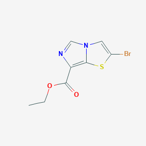 molecular formula C8H7BrN2O2S B1444433 Ethyl 2-bromoimidazo[5,1-b]thiazole-7-carboxylate CAS No. 901122-44-9