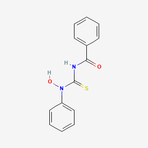 N-[Hydroxy(phenyl)carbamothioyl]benzamide