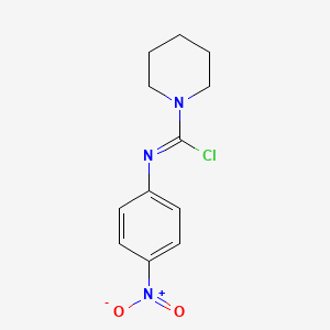 n-(4-Nitrophenyl)piperidine-1-carboximidoyl chloride