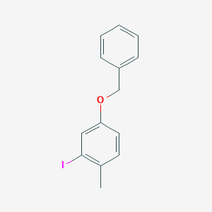 molecular formula C14H13IO B1444444 4-Benzyloxy-2-iodo-1-methylbenzene CAS No. 1052647-33-2