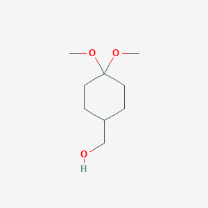 molecular formula C9H18O3 B1444445 (4,4-Dimethoxycyclohexyl)methanol CAS No. 758716-89-1