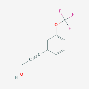 molecular formula C10H7F3O2 B1444460 3-[3-(Trifluoromethoxy)phenyl]prop-2-yn-1-ol CAS No. 1093173-10-4