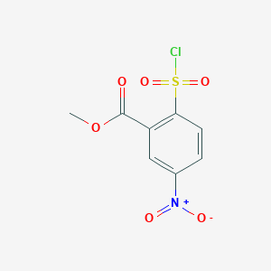 molecular formula C8H6ClNO6S B1444463 2-(氯磺酰基)-5-硝基苯甲酸甲酯 CAS No. 1039020-81-9
