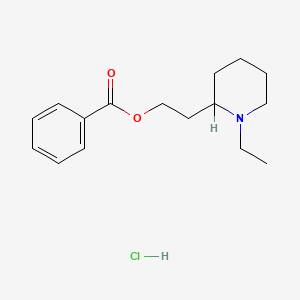 beta-(1-Ethyl-2-piperidyl)ethyl benzoate hydrochloride