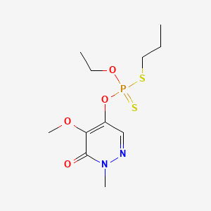 Phosphorodithioic acid, O-(1,6-dihydro-5-methoxy-1-methyl-6-oxo-4-pyridazinyl) O-ethyl S-propyl ester