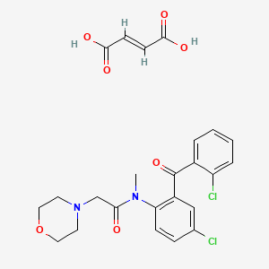 N-(4-Chloro-2-(2-chlorobenzoyl)phenyl)-N-methyl-4-morpholineacetamide maleate