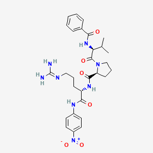 N-Benzoyl-L-valyl-L-prolyl-N~5~-(diaminomethylidene)-N-(4-nitrophenyl)-L-ornithinamide