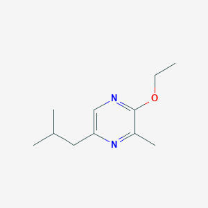 molecular formula C11H18N2O B14444772 2-Ethoxy-5-isobutyl-3-methylpyrazine CAS No. 78246-14-7