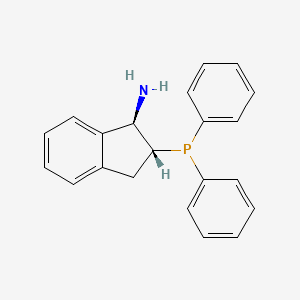 molecular formula C21H20NP B1444478 (1R,2R)-2-(二苯基膦基)-2,3-二氢-1H-茚-1-胺 CAS No. 1091606-70-0