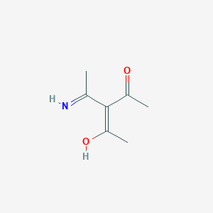 (E)-3-ethanimidoyl-4-hydroxypent-3-en-2-one