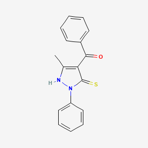 1-Phenyl-3-methyl-4-benzoylpyrazol-5-thion