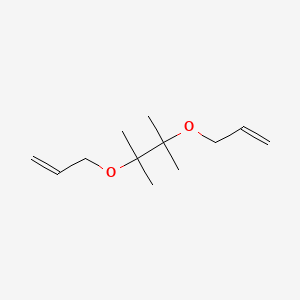 molecular formula C12H22O2 B14444861 Butane, 2,3-dimethyl-2,3-bis(2-propenyloxy)- CAS No. 76779-59-4